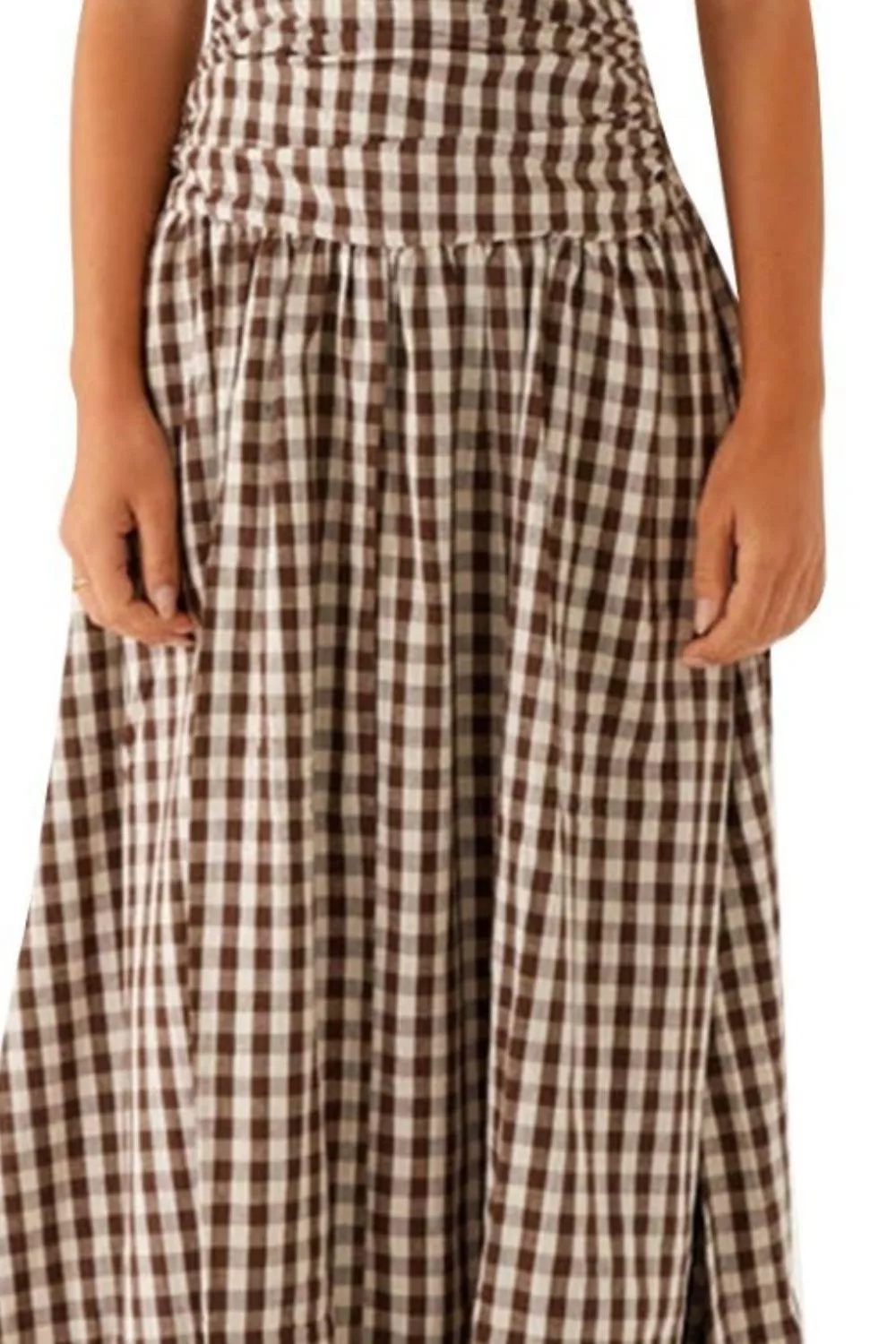 Strapless Ruched Maxi Dress, image 4