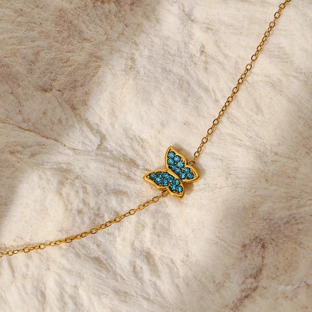 18K Gold-Plated Butterfly Adjustable Bracelet, image 5