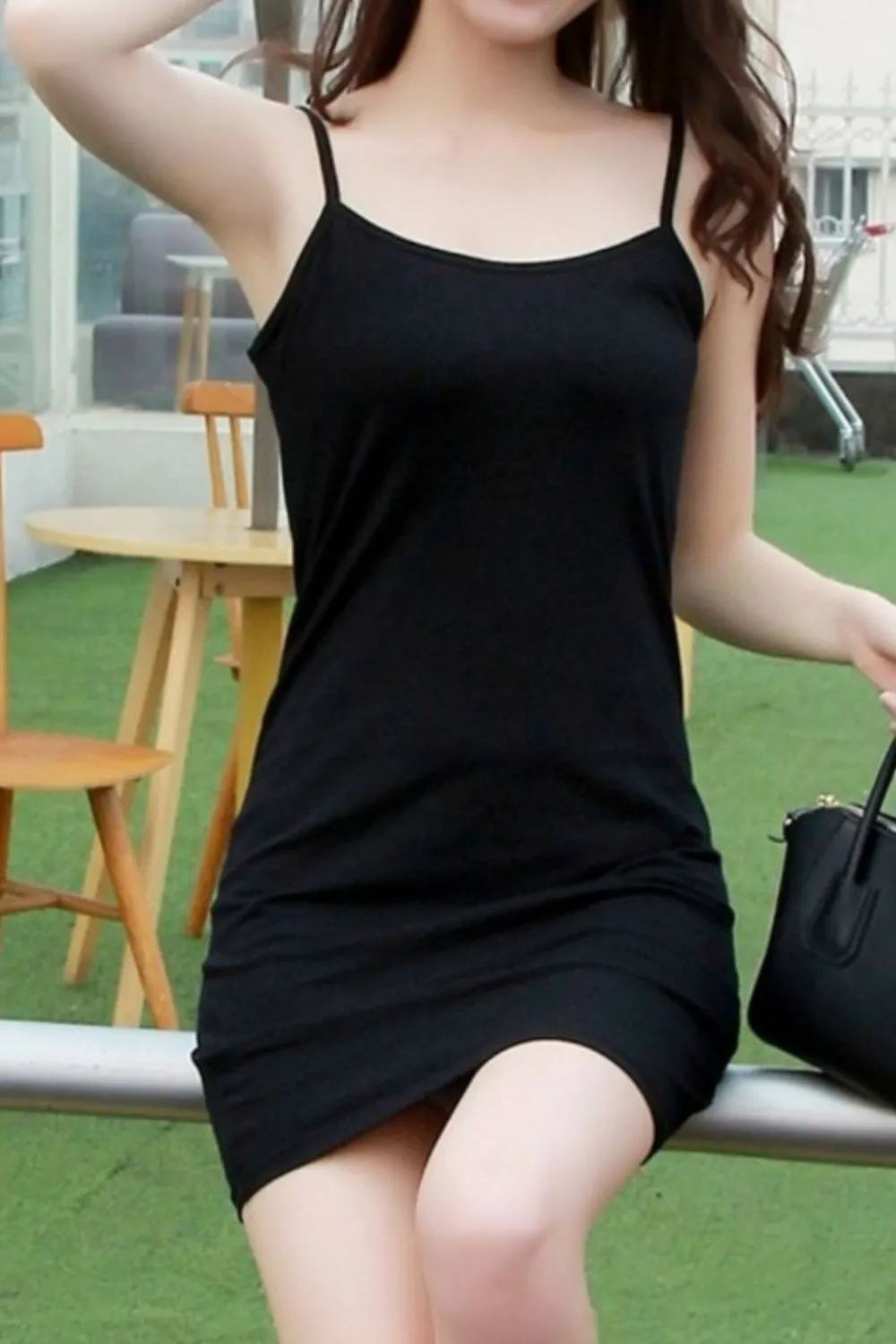 Scoop Neck Mini Cami Dress, image 6