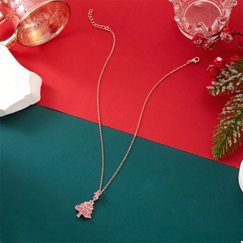 Christmas Tree Pendant Necklace, image 3