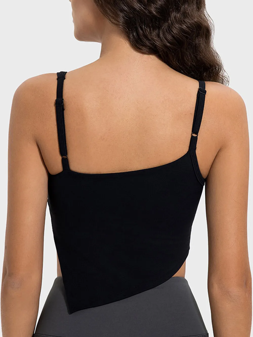 Slit Asymmetrical Neck Active Cami, image 7