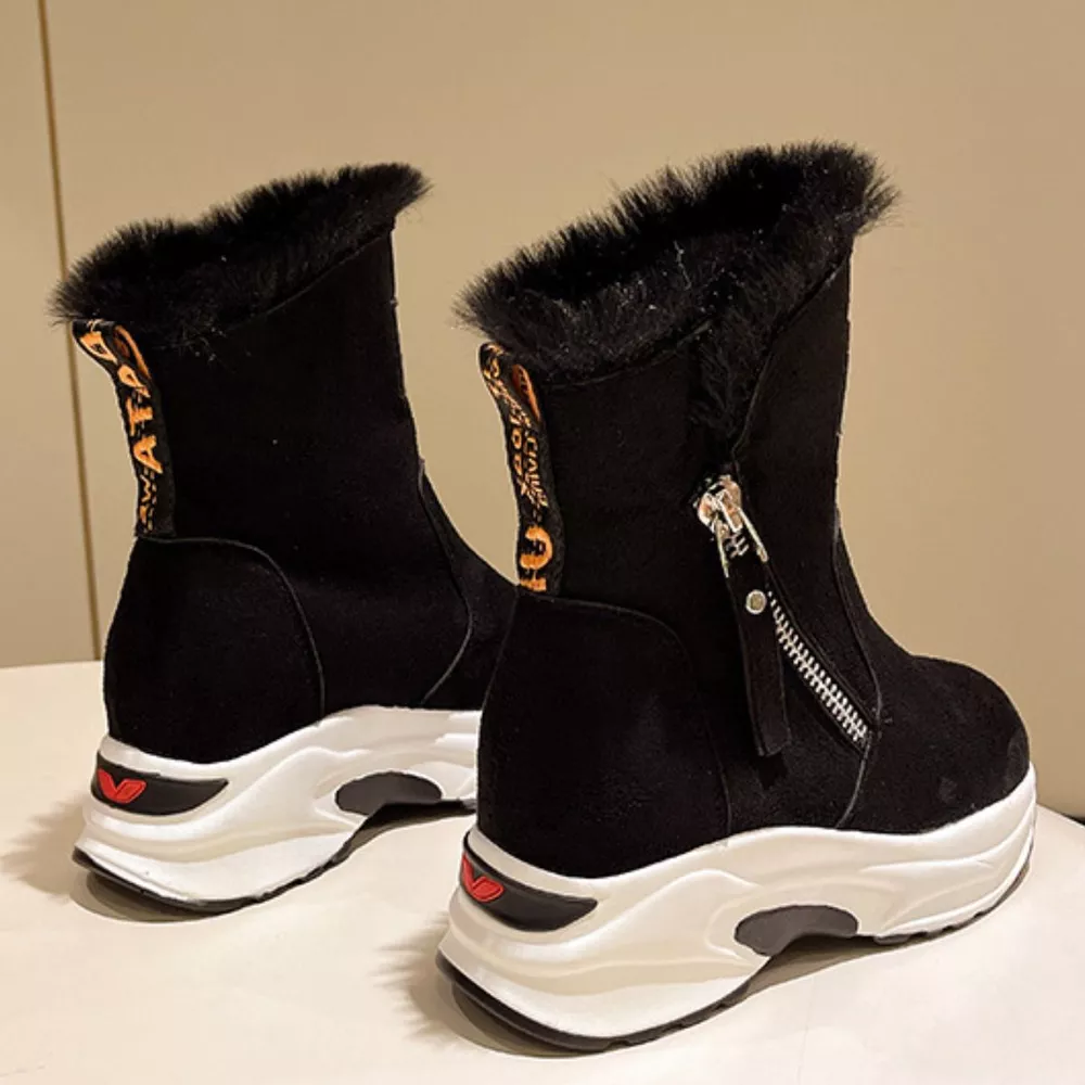Side Zipper Platform Boots, image 8