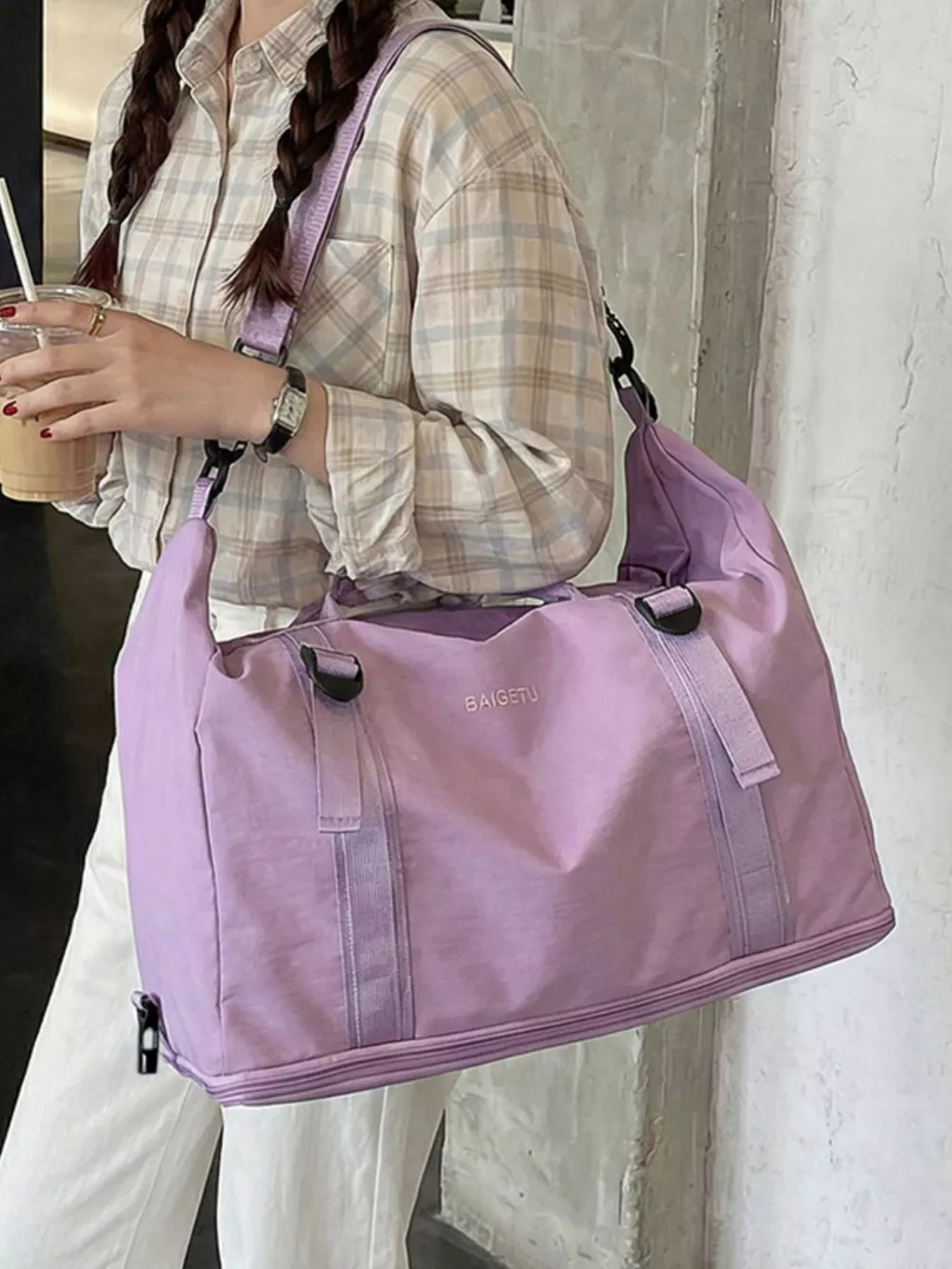 Lightweight Nylon Travel Bag, image 8