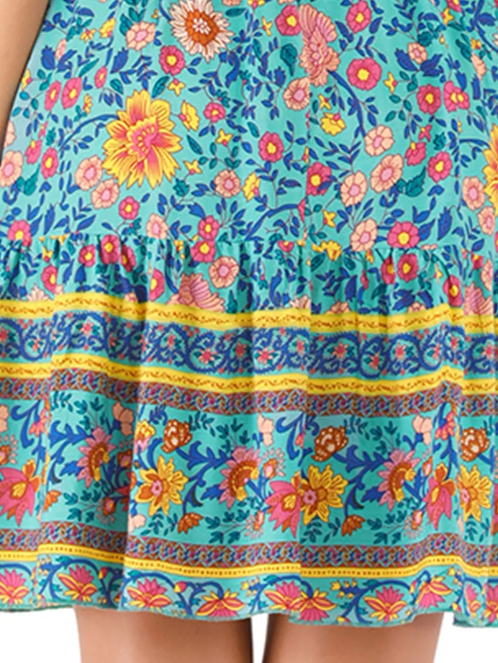 Floral Print Spaghetti Strap Mini Dress, image 5