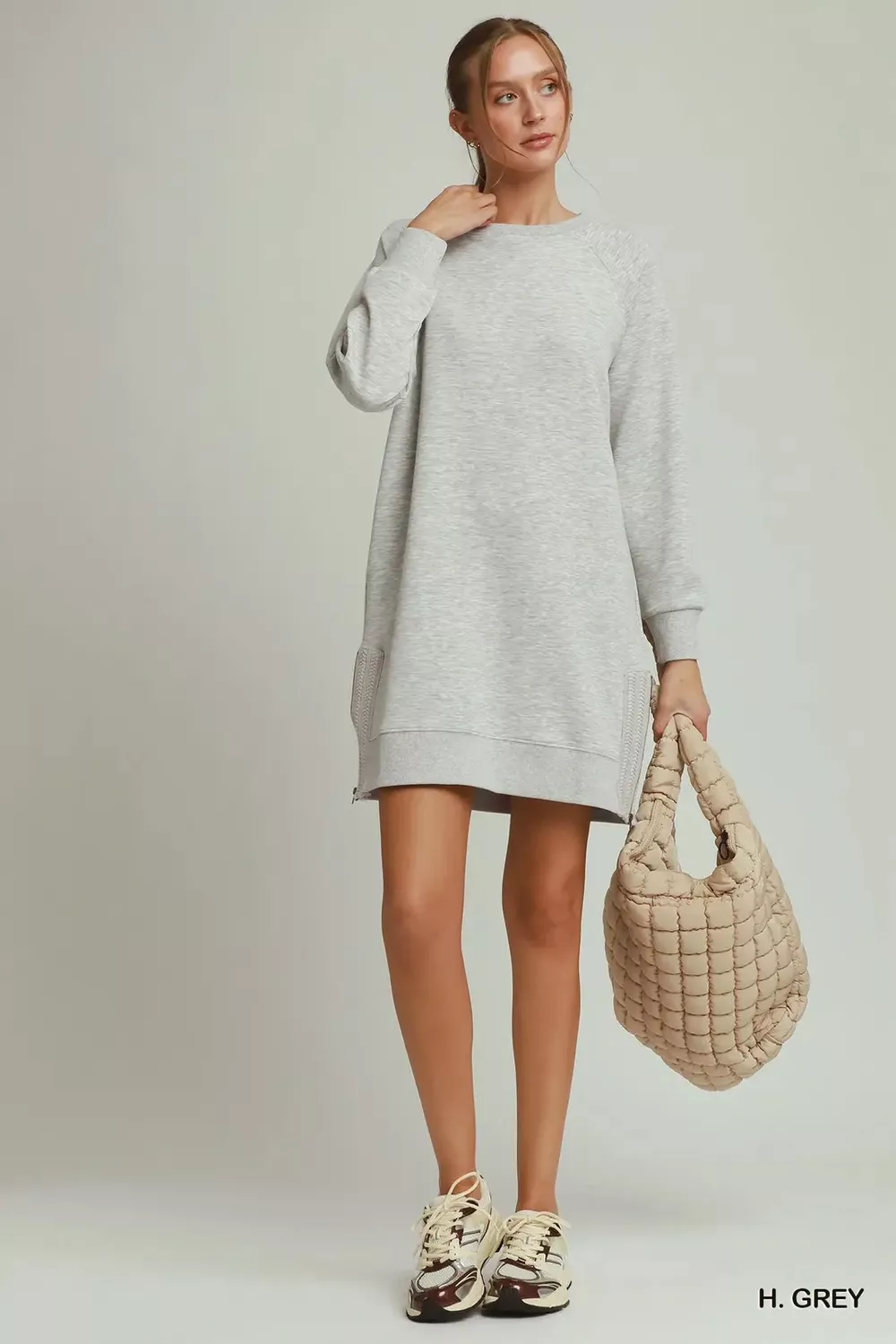 Side Crochet Zipper Detailed Dress, image 5