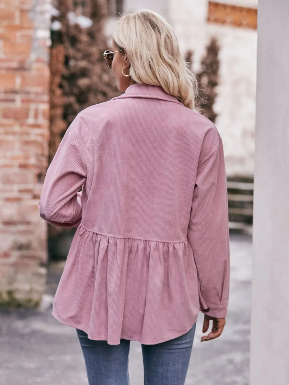 Collared Neck Long Sleeve Shirt, image 6