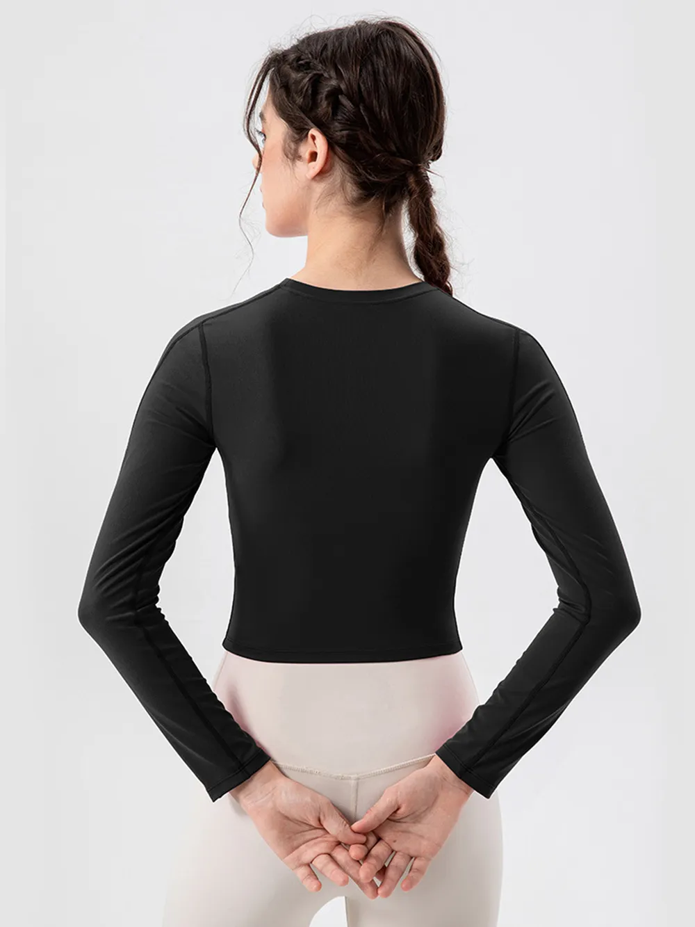 Round Neck Long Sleeve Active T-Shirt, image 13