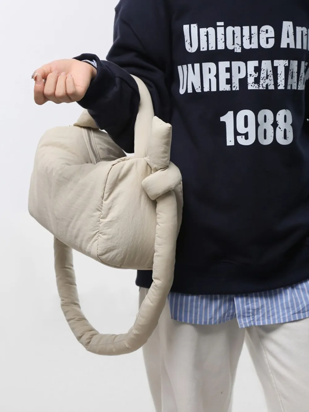 Puffy Nylon Medium Crossbody Bag, image 5