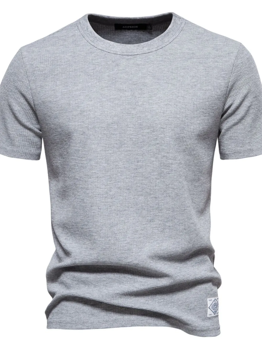 Men's Waffle-Knit Short Sleeve T-Shirt, image 12