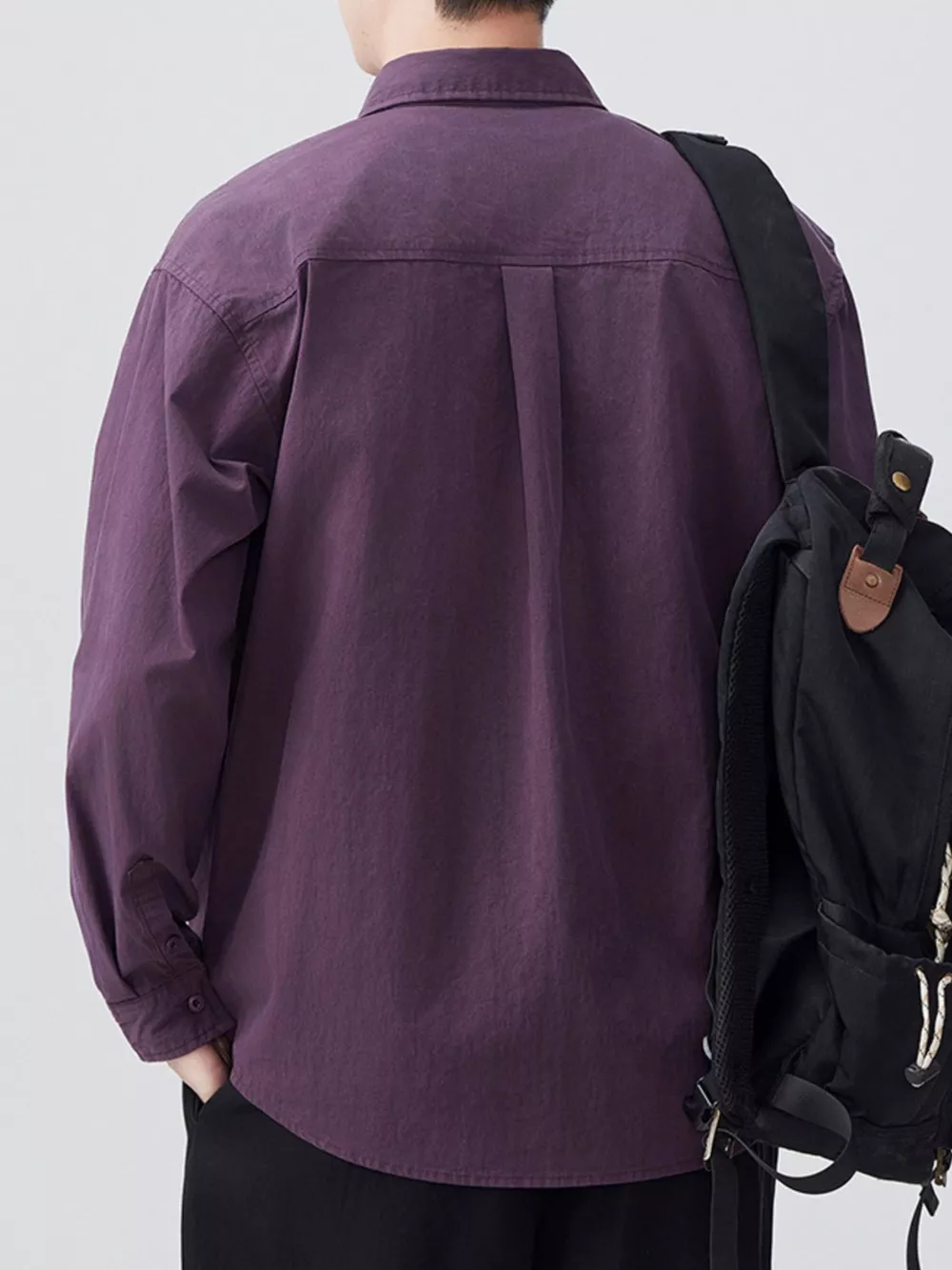 Men's Plus Size Button Up Long Sleeve Shirt, image 7