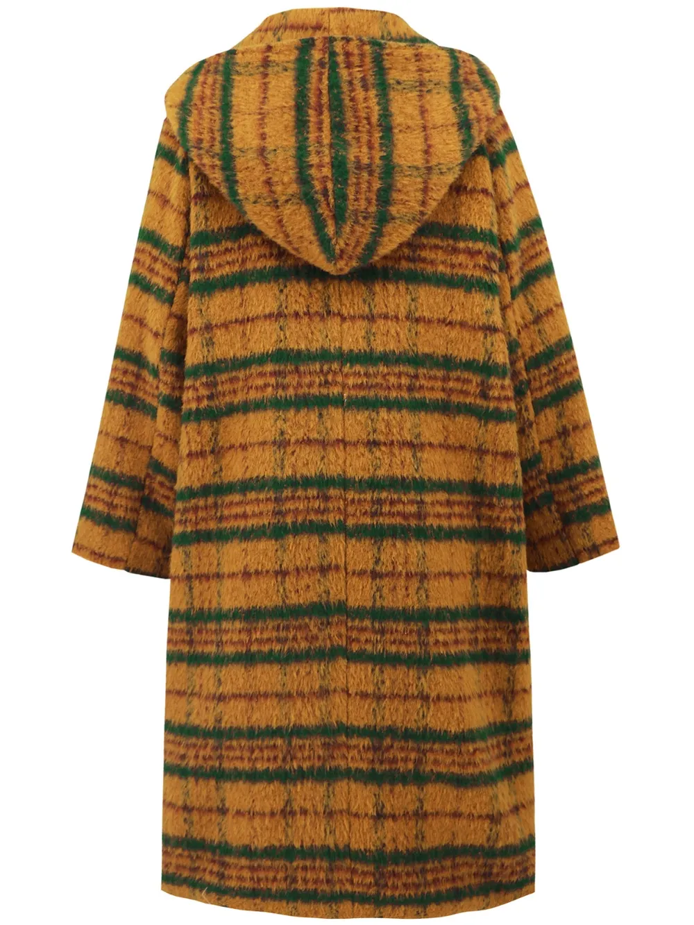 Plaid Long Sleeve Hooded Coat with Pockets, image 15