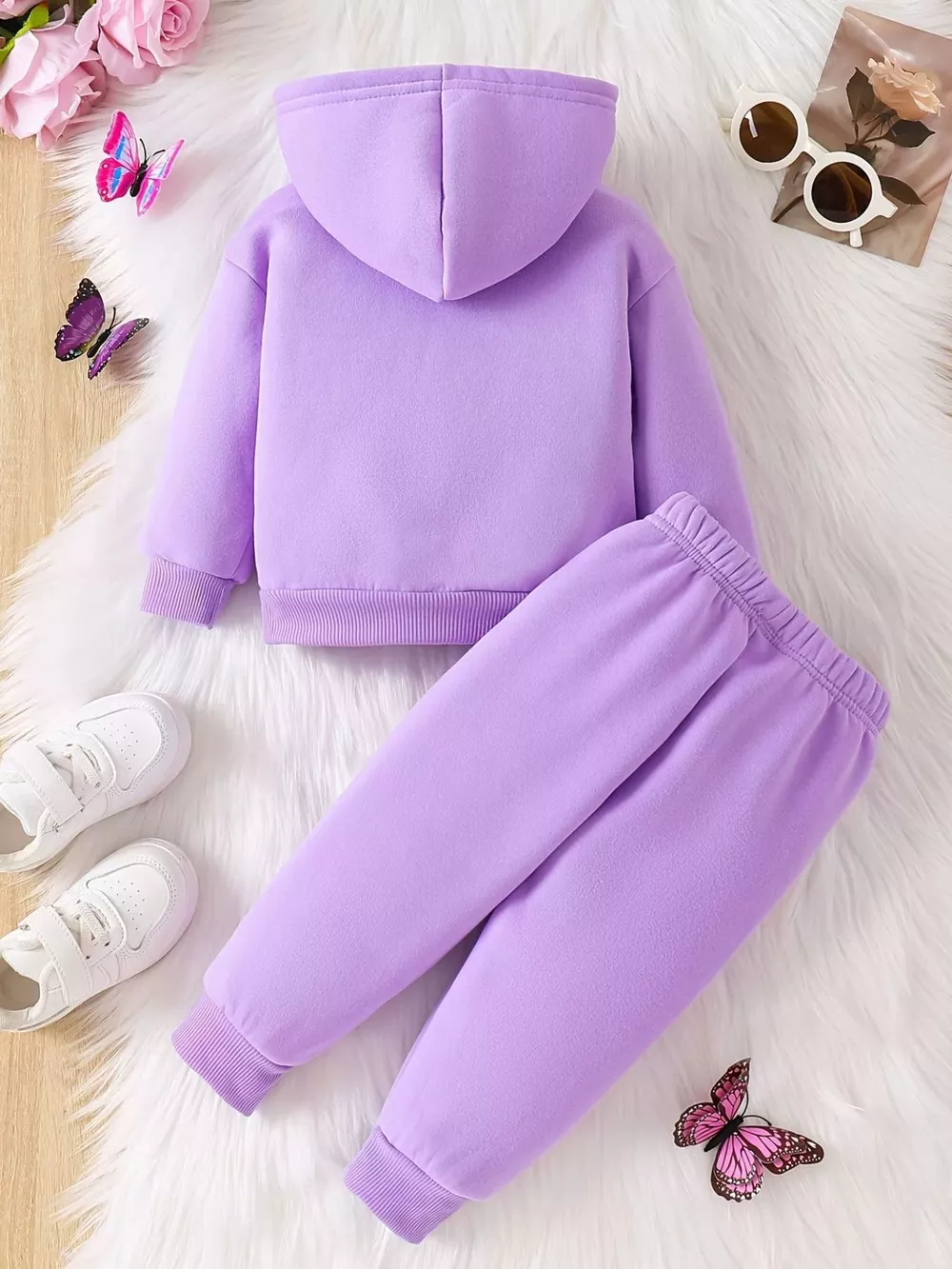 Children's Cat Long Sleeve Hoodie & Pants Set, image 5