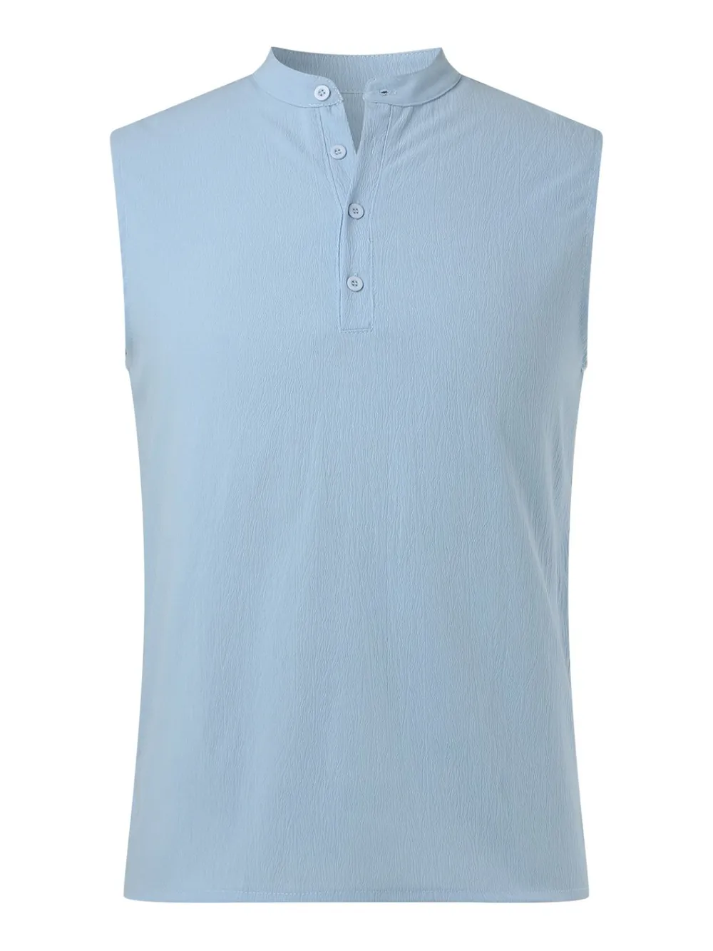 Men's Full Size Button Detail Tank Plus Size, image 5