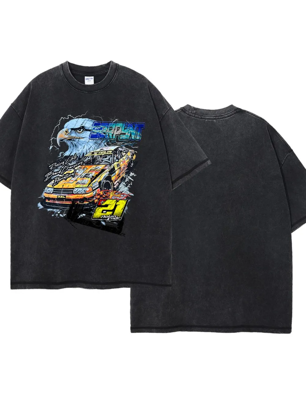 Men's Graphic Round Neck Half Sleeve T-Shirt, image 6
