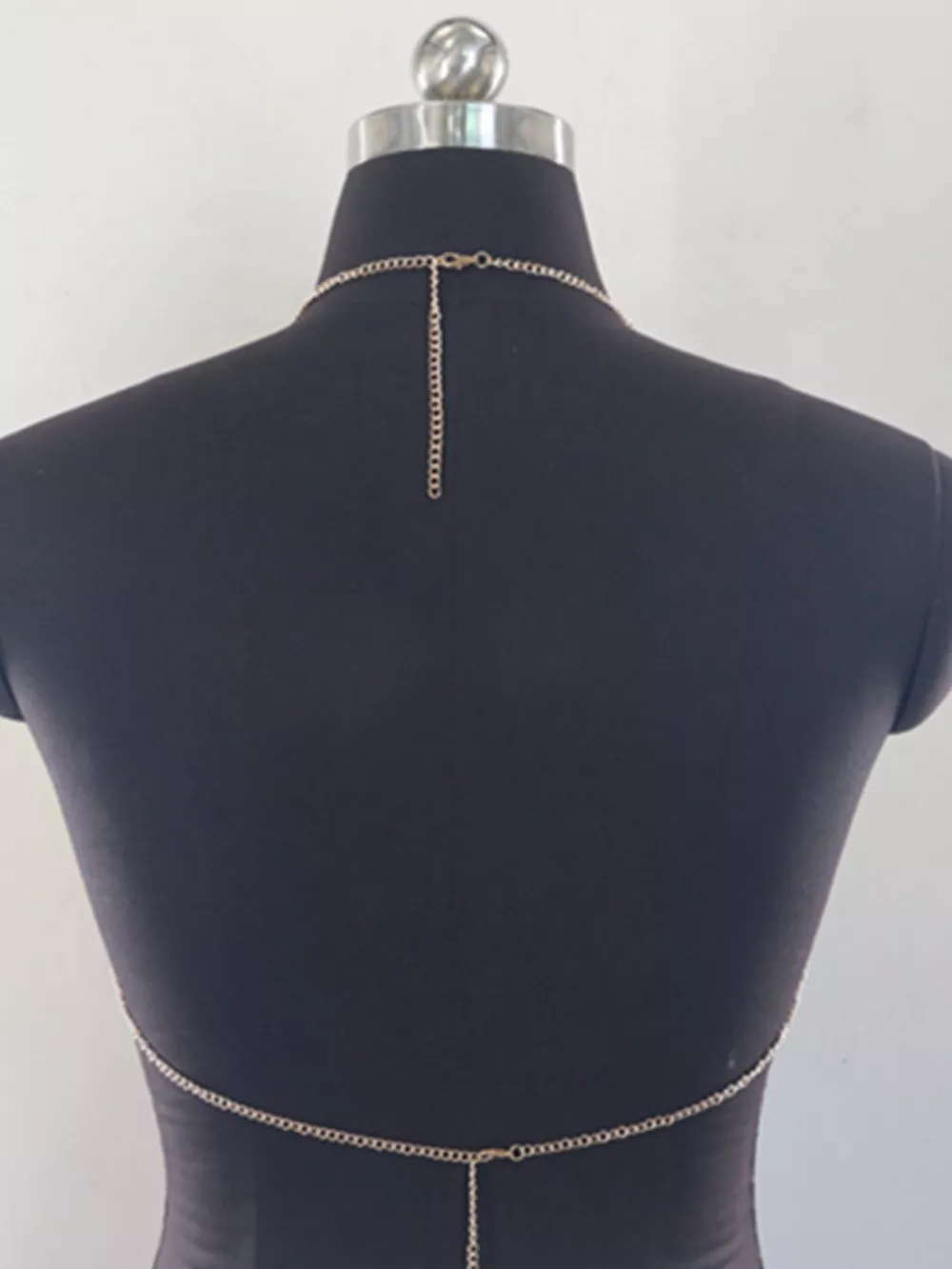 Metallic Chainmail Halter Cami Top, image 9