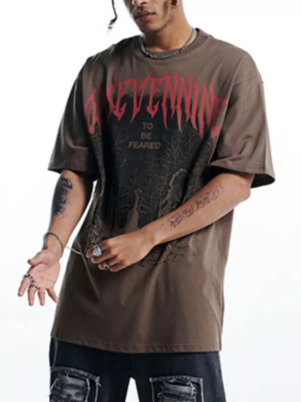 Men's Graphic Round Neck Short Sleeve T-Shirt, image 5