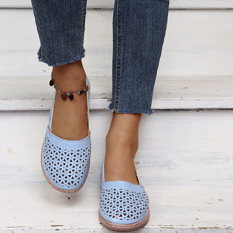 Cutout Round Toe Slip-Ons, image 23