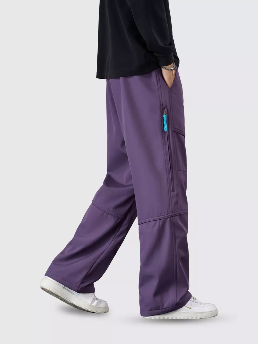 Men's Plus Size Casual Loose Fit Cargo Pants, image 4