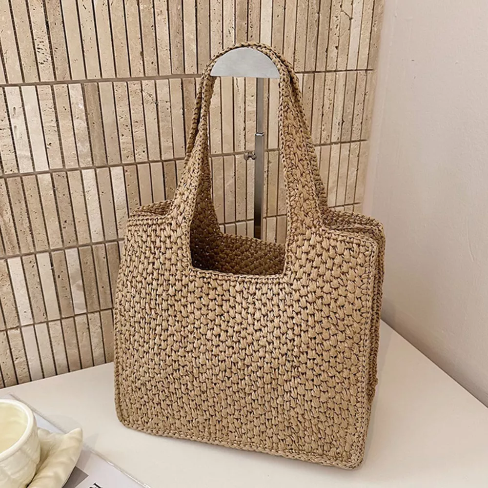 Woven Straw Handbag, image 12