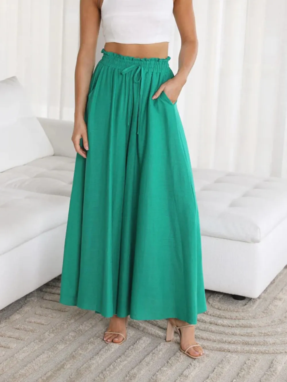 Wide Leg Pants with Pockets, image 22