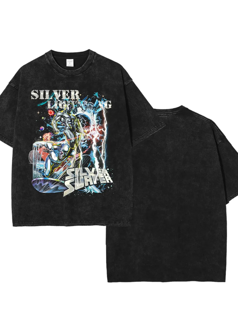 Men's Graphic Round Neck Short Sleeve T-Shirt, image 2