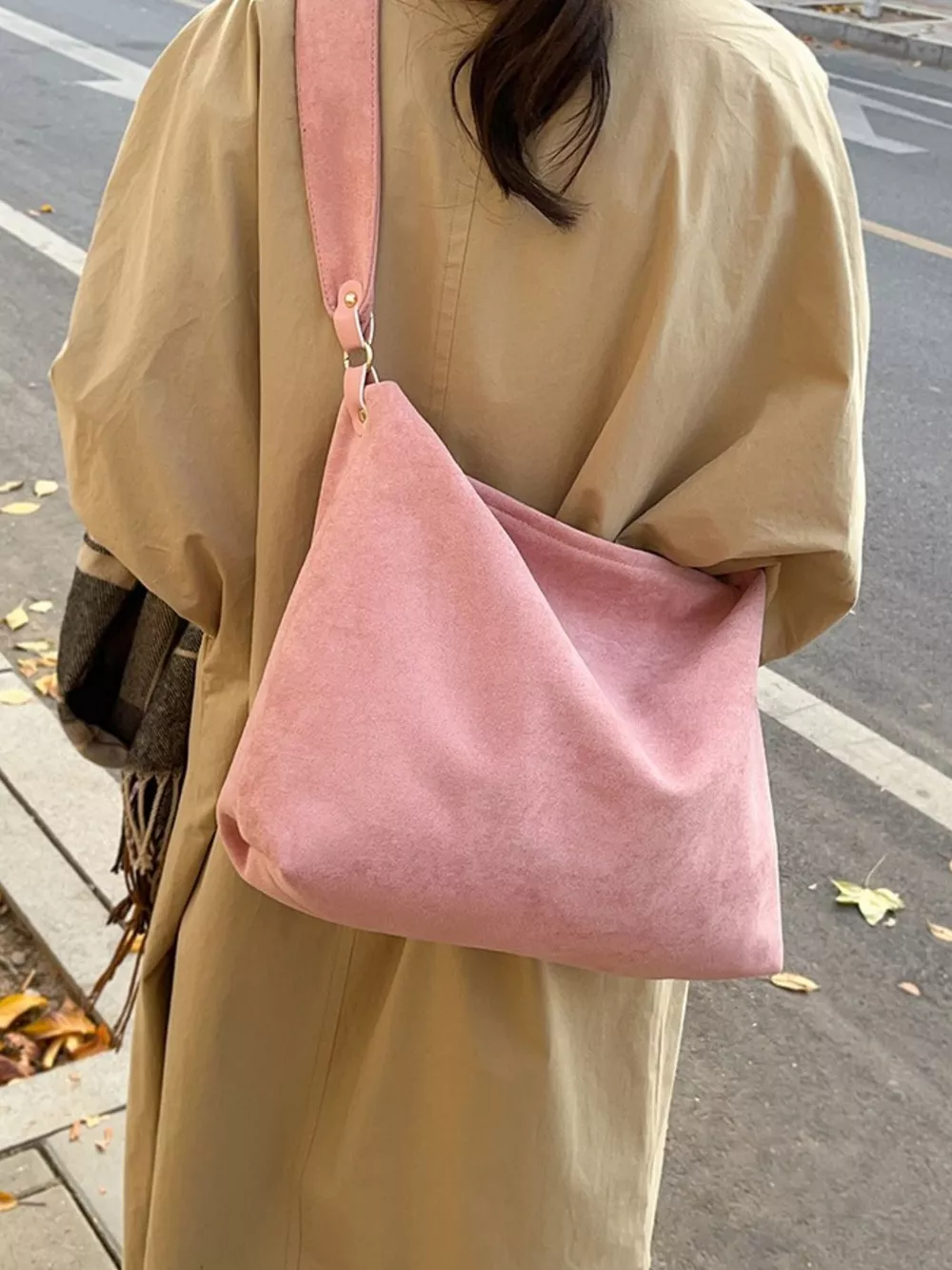 Suede Knot Shoulder Bag, image 8