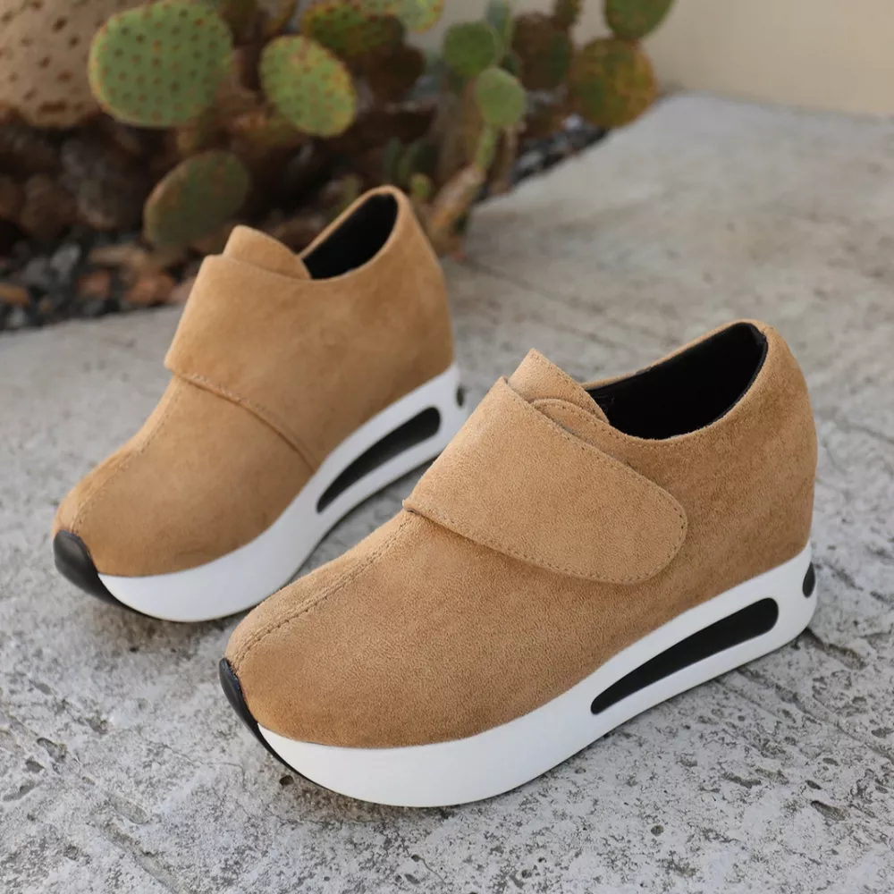 Round Toe Platform Sneakers, image 9