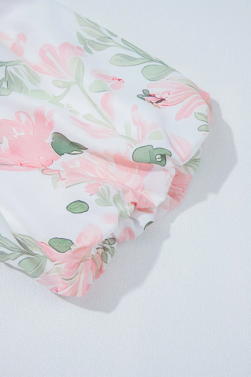 Tied Printed Short Sleeve Blouse, image 11