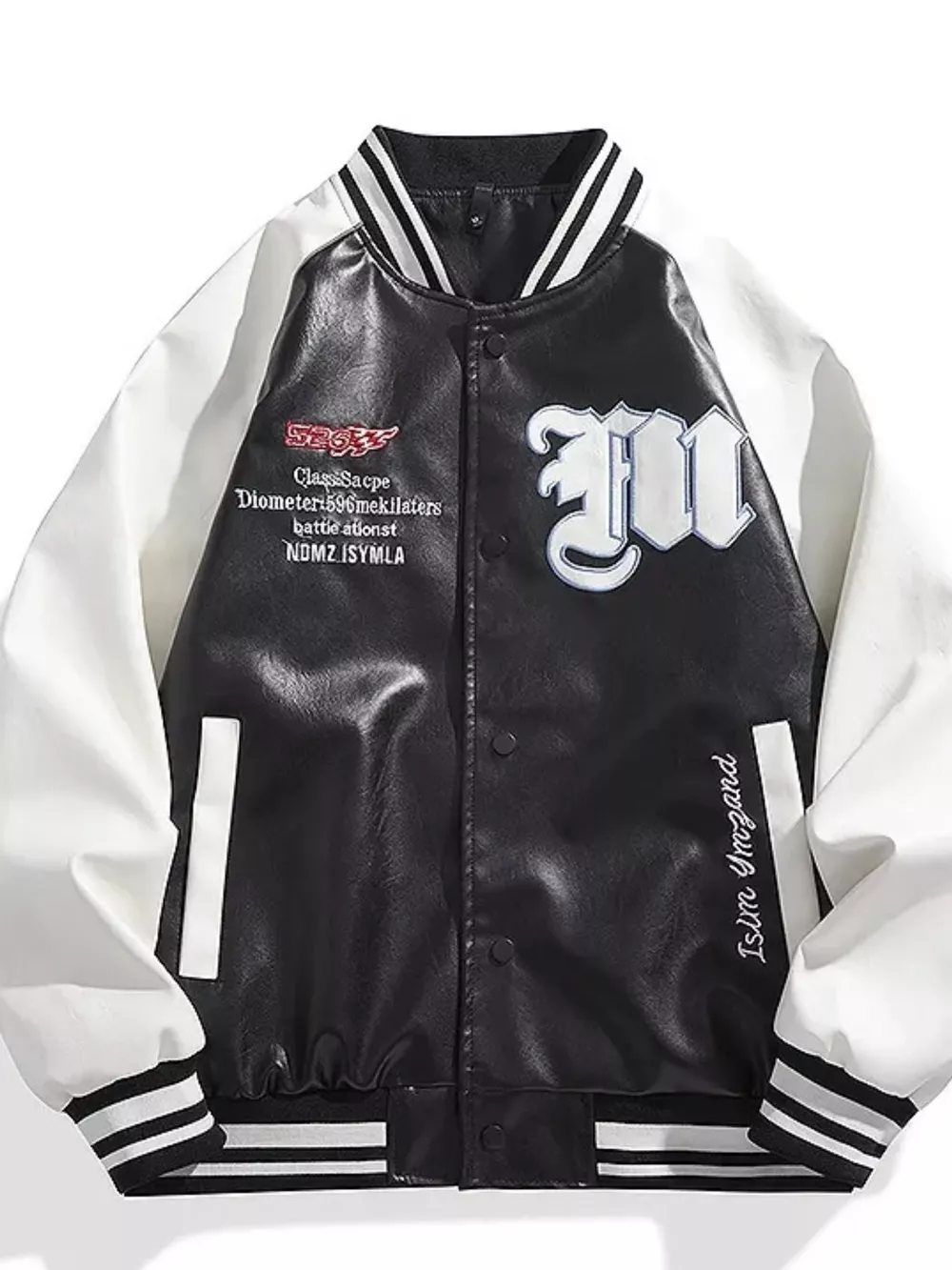 Men's Plus Size Snap Down Long Sleeve Jacket