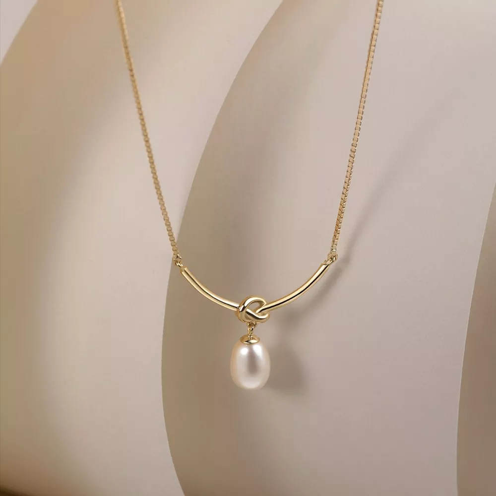 925 Sterling Silver Pearl Necklace, image 3