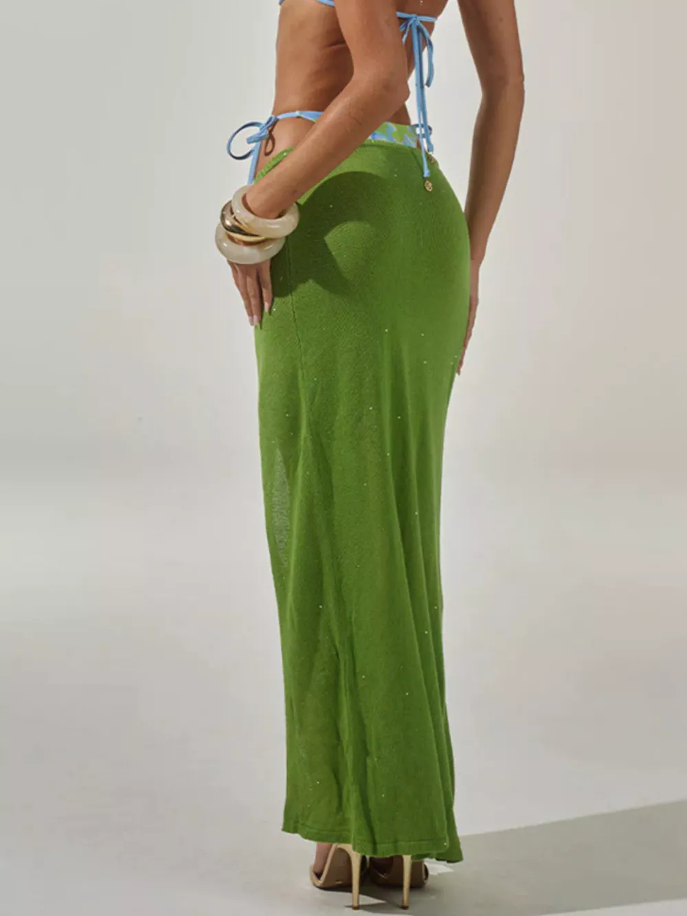 Split Maxi Sweater Skirt, image 6