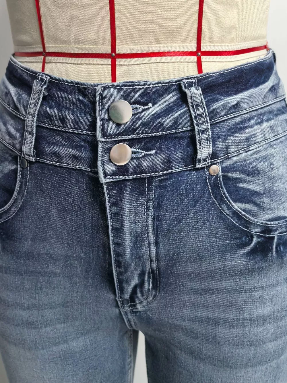 High-Waisted Flare Leg Jeans, image 4
