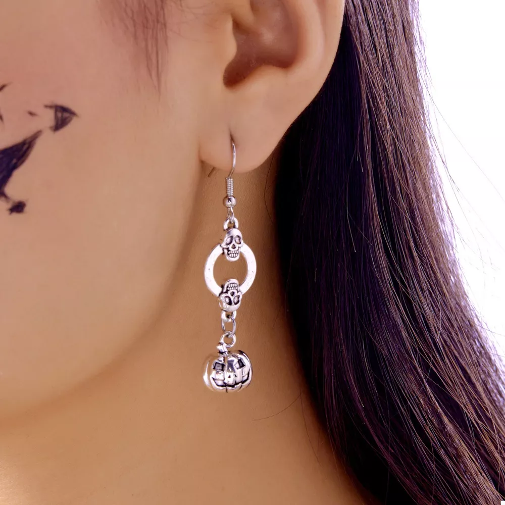 Halloween Pumpkin Dangle Earrings