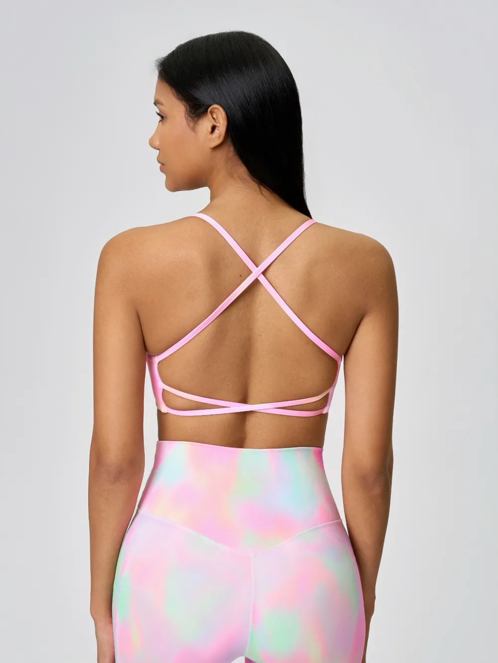 Crisscross Back Scoop Neck Active Cami with Detachable Chest Pads, image 36