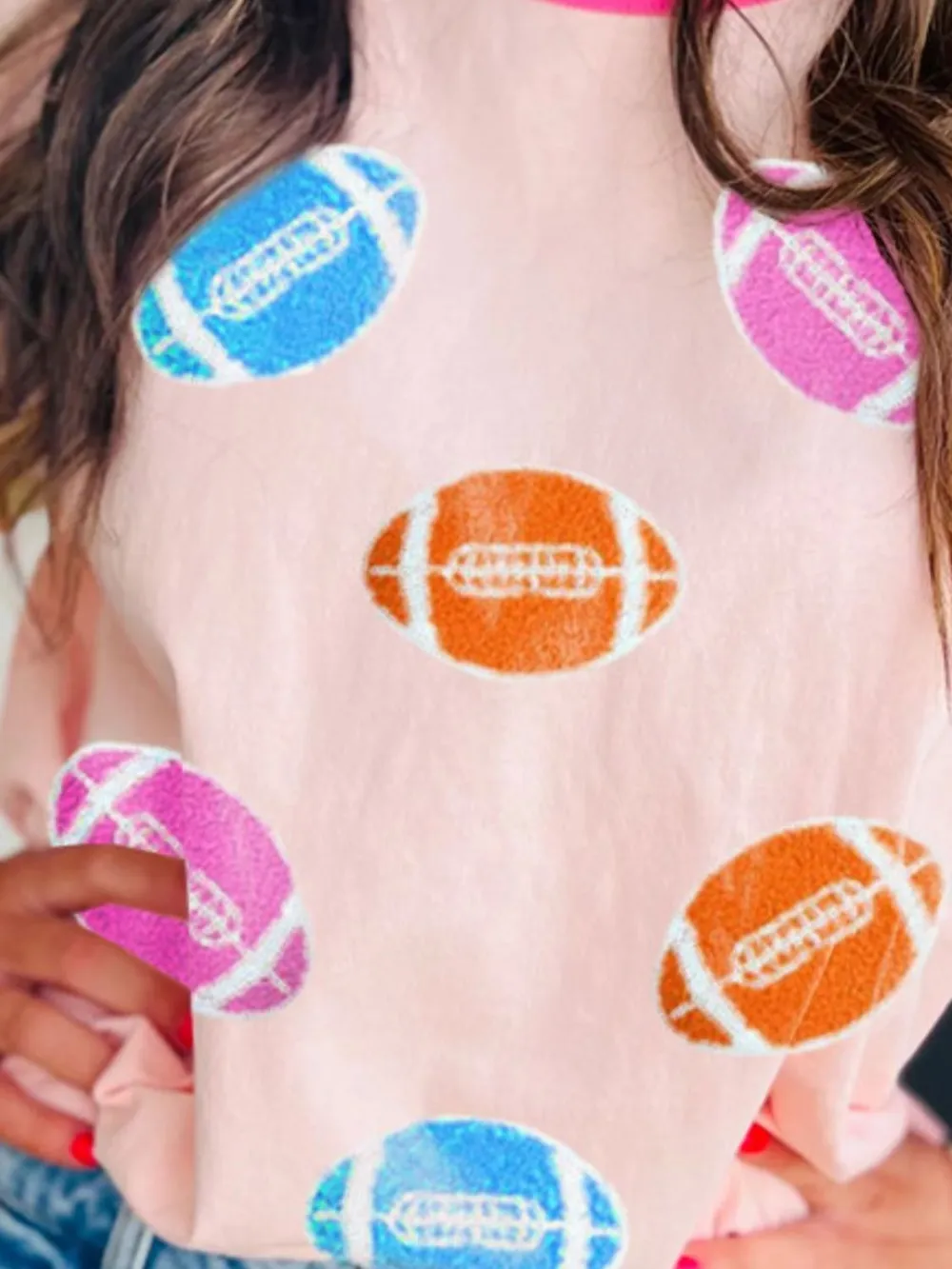 Football Round Neck Half Sleeve T-Shirt, image 3