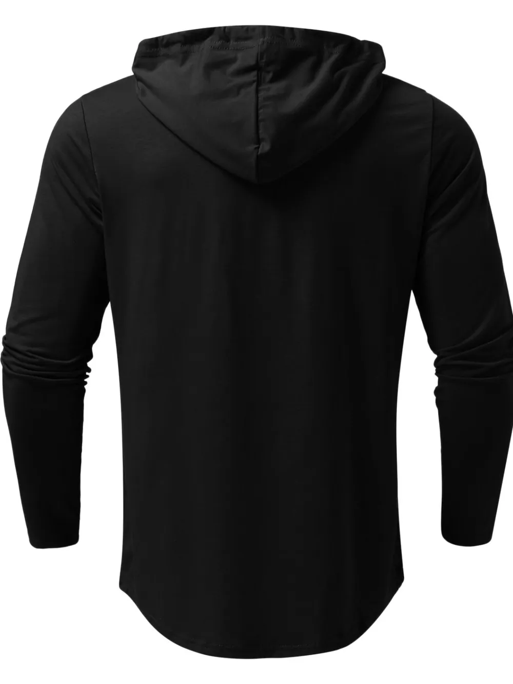 Men's Plus Size Drawstring Long Sleeve Hoodie, image 3