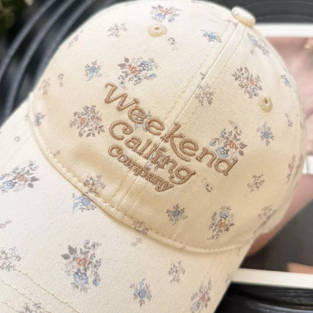 Floral Print Baseball Cap, image 3