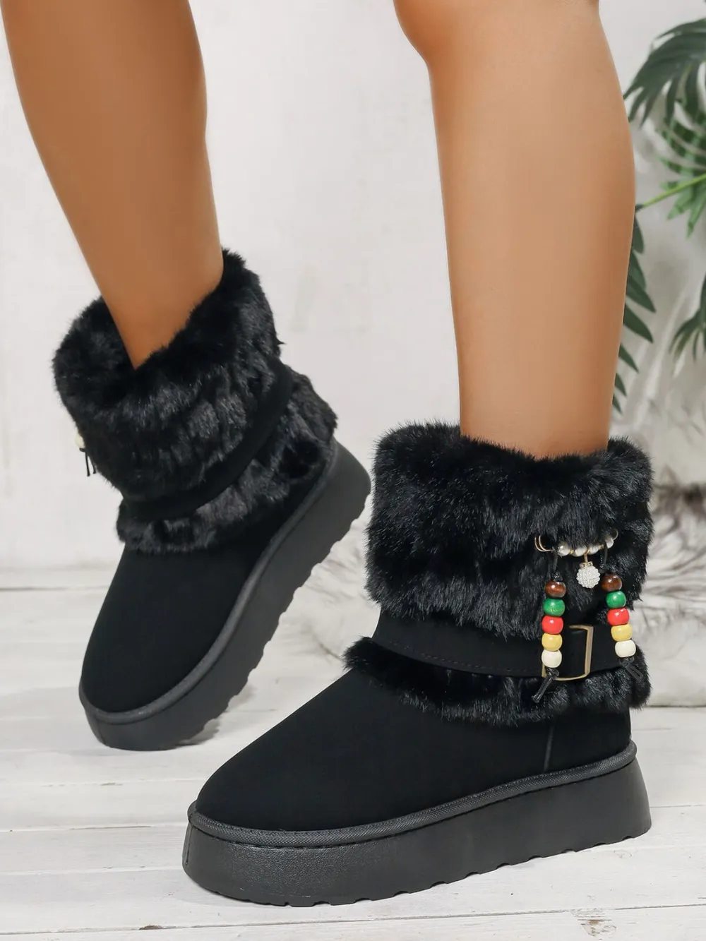 Round Toe Platform Boots, image 7