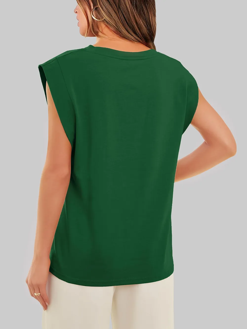 Round Neck Cap Sleeve T-Shirt, image 29