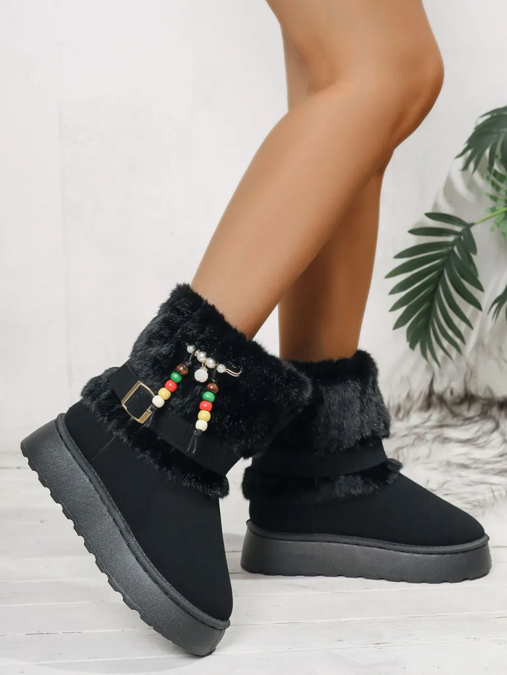 Round Toe Platform Boots, image 8