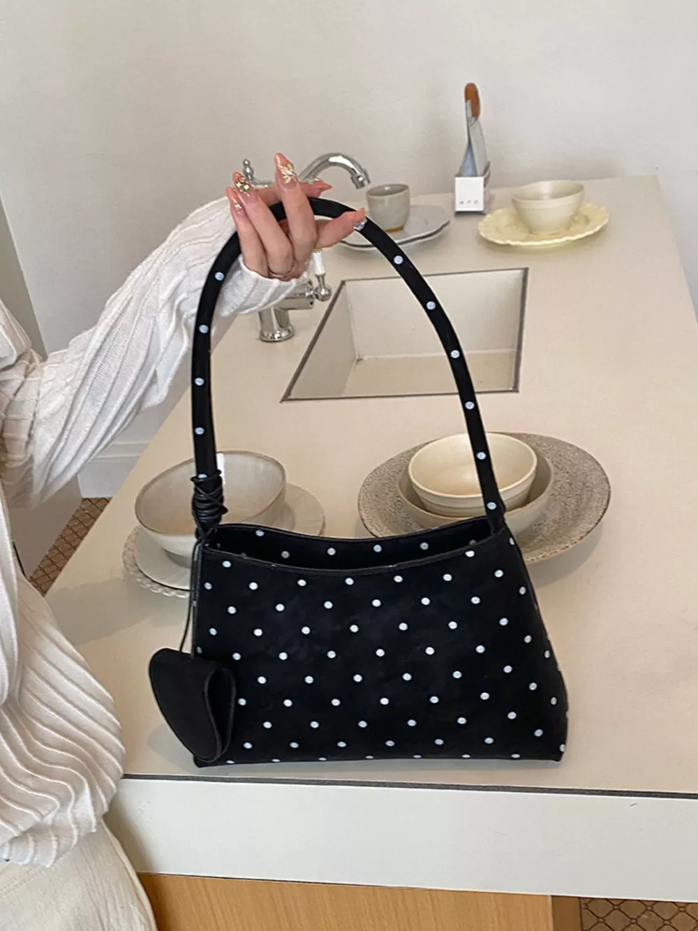 Polka Dot Shoulder Bag, image 2
