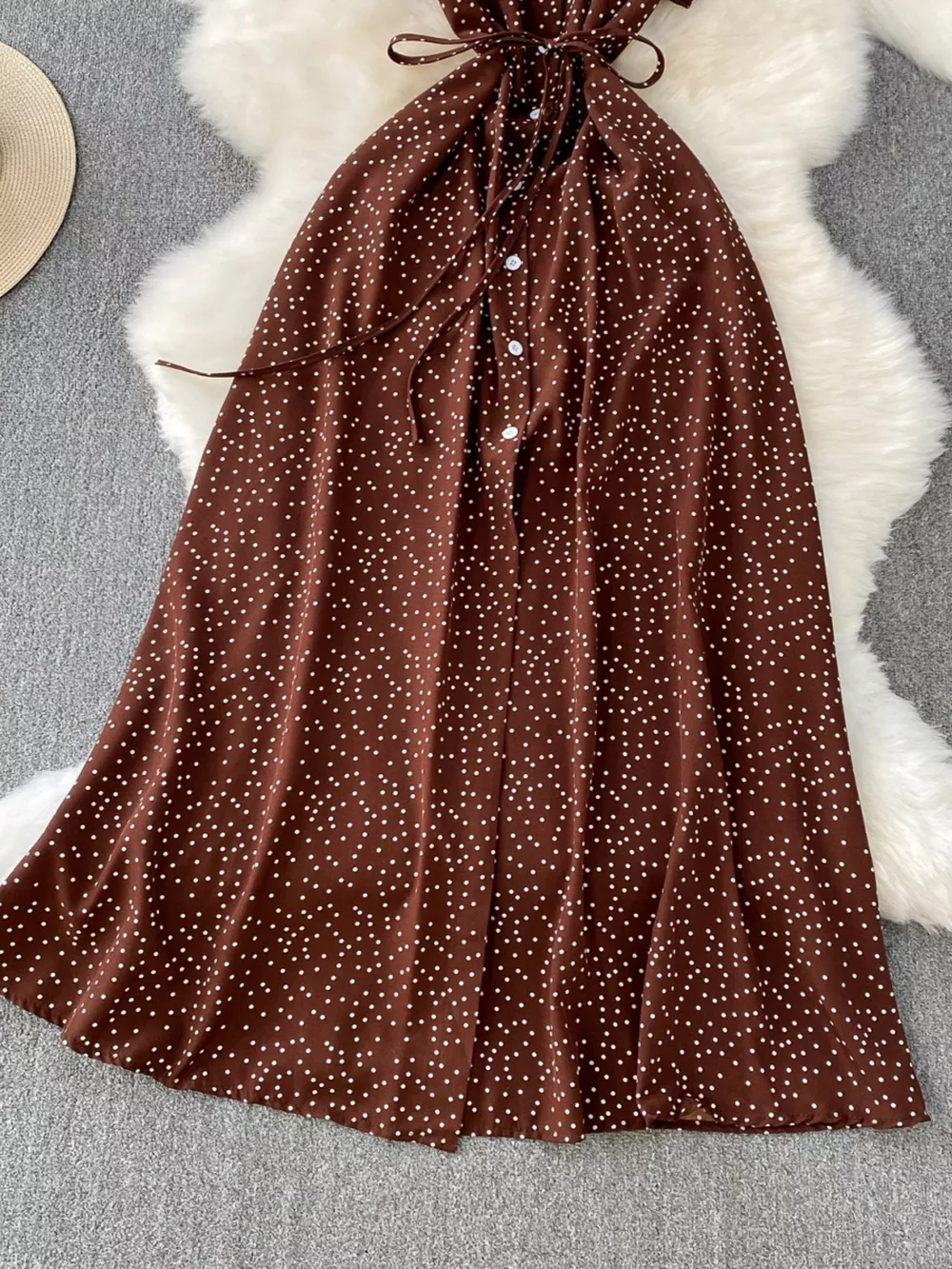 Polka Dot Button-Down Dress, image 19