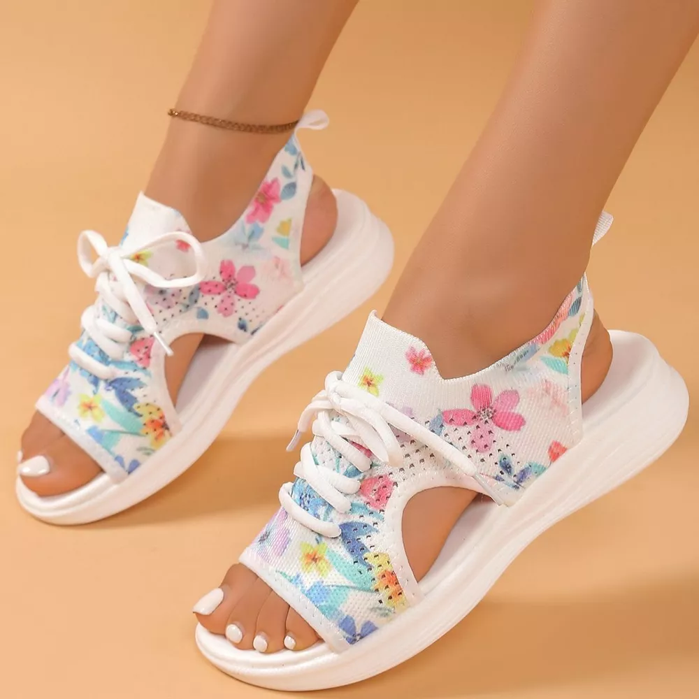 Tie-Dye Breathable Mesh Sandals, image 4