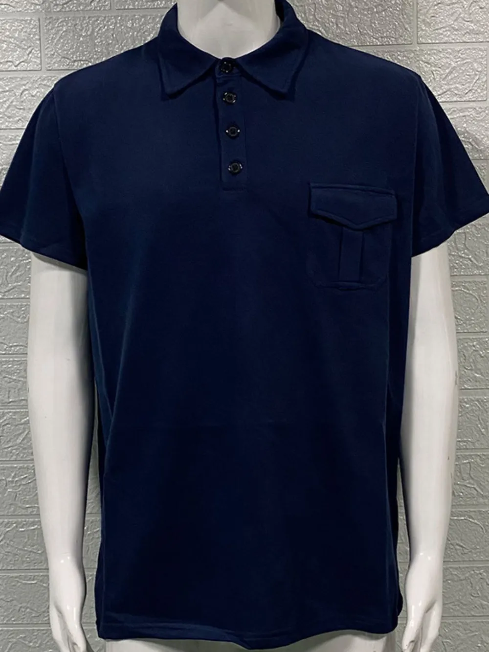 Men's Full Size Collared Neck Short Sleeve Polo Plus Size, image 9