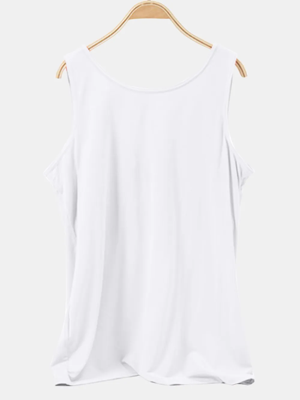 Scoop Neck Wide Strap Tank, image 9