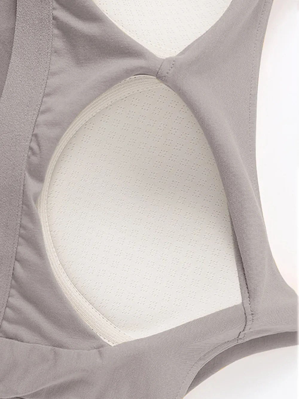 Scoop Neck Cropped Cami with Chest Pads, image 18