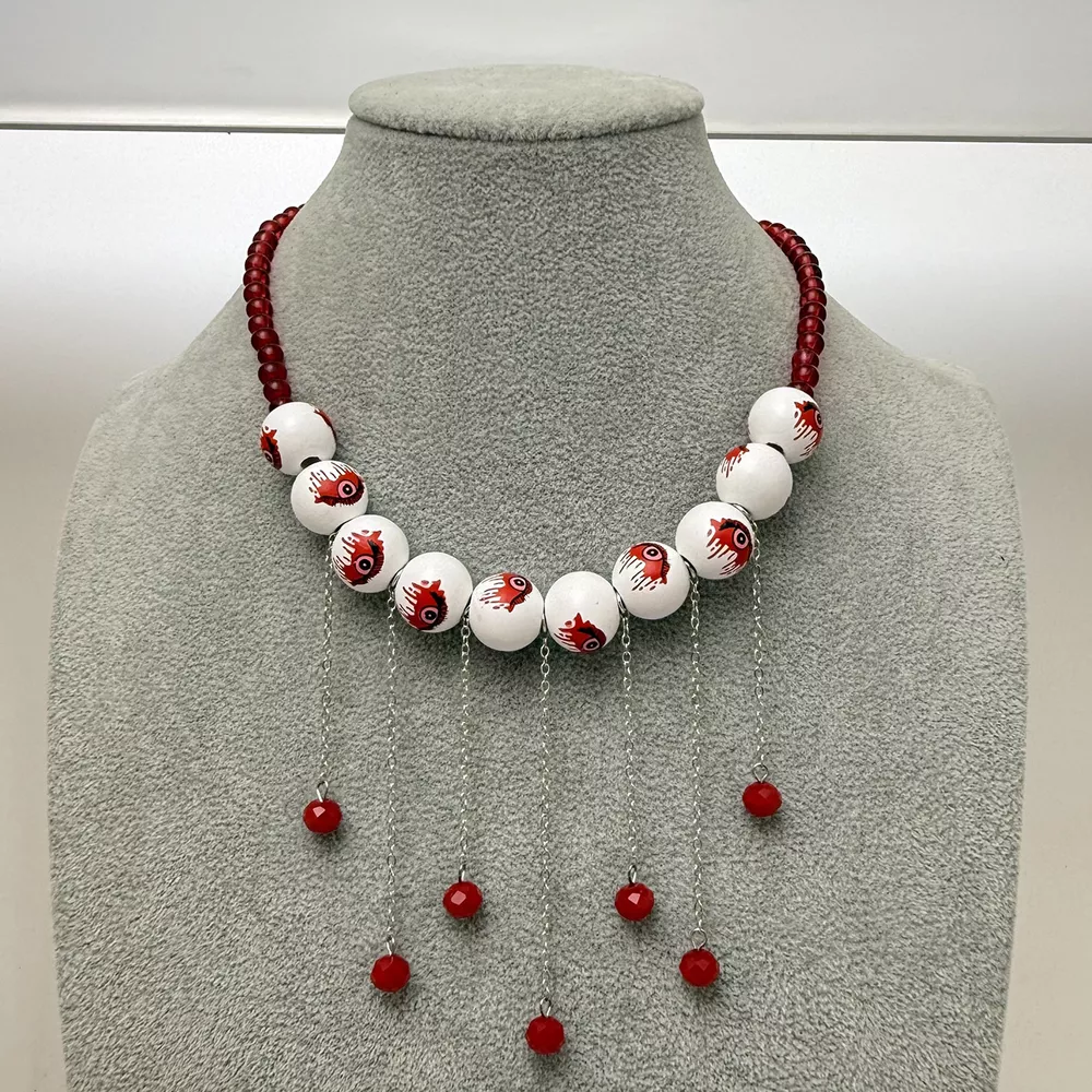 Halloween Gothic Eyeball Necklace, image 6