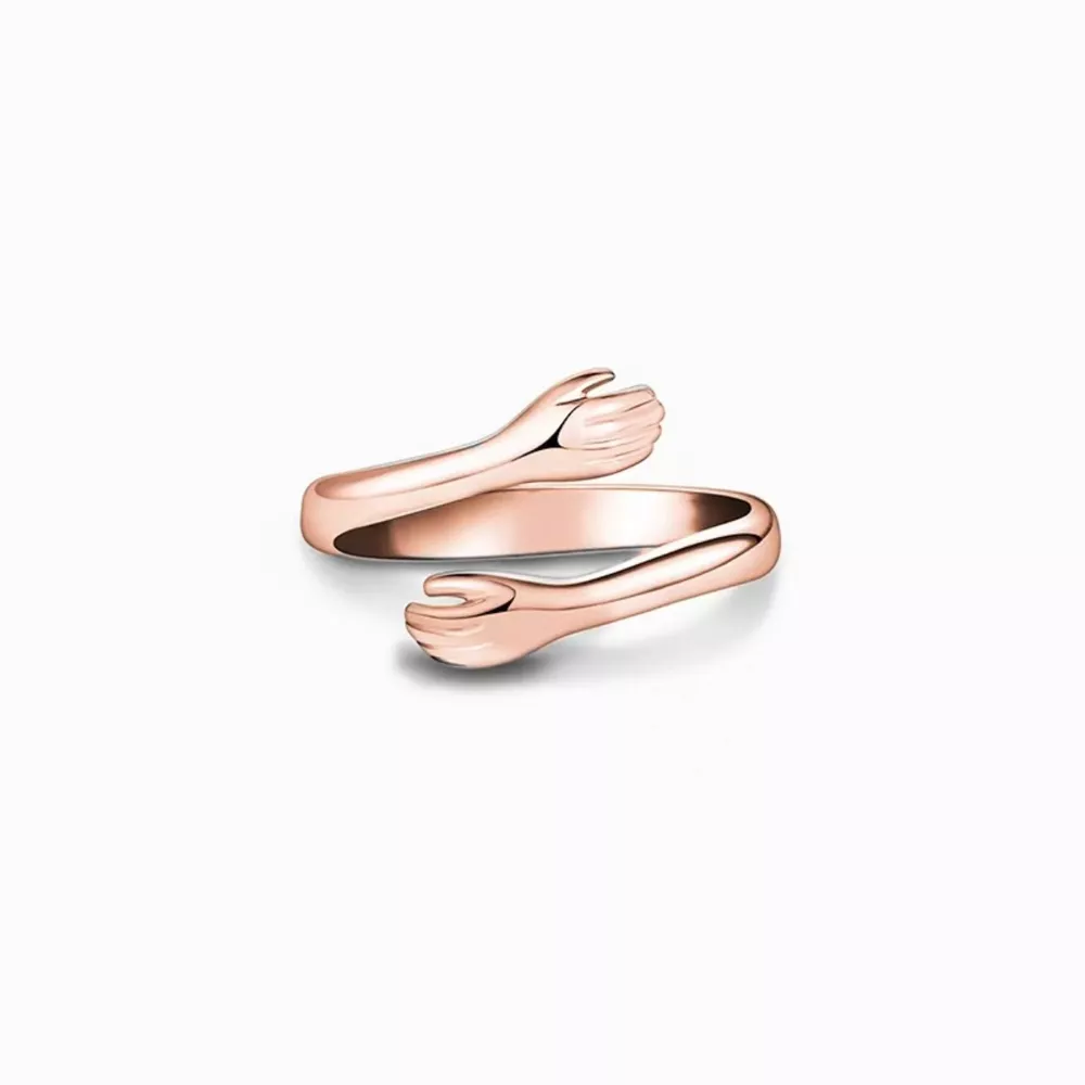 925 Sterling Silver Hug Bypass Ring, image 10