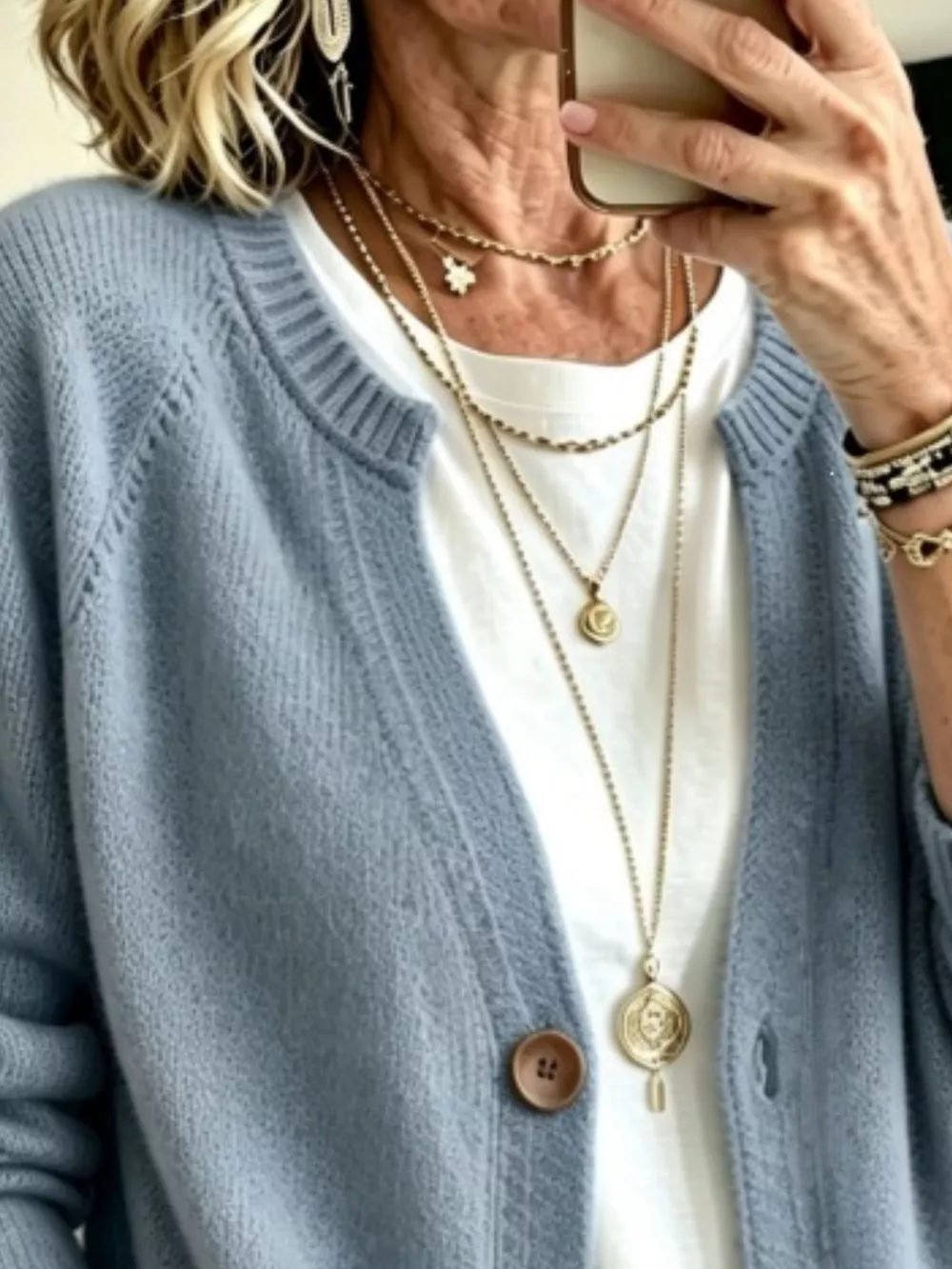 Full Size Button Up Raglan Sleeve Cardigan Plus Size, image 11