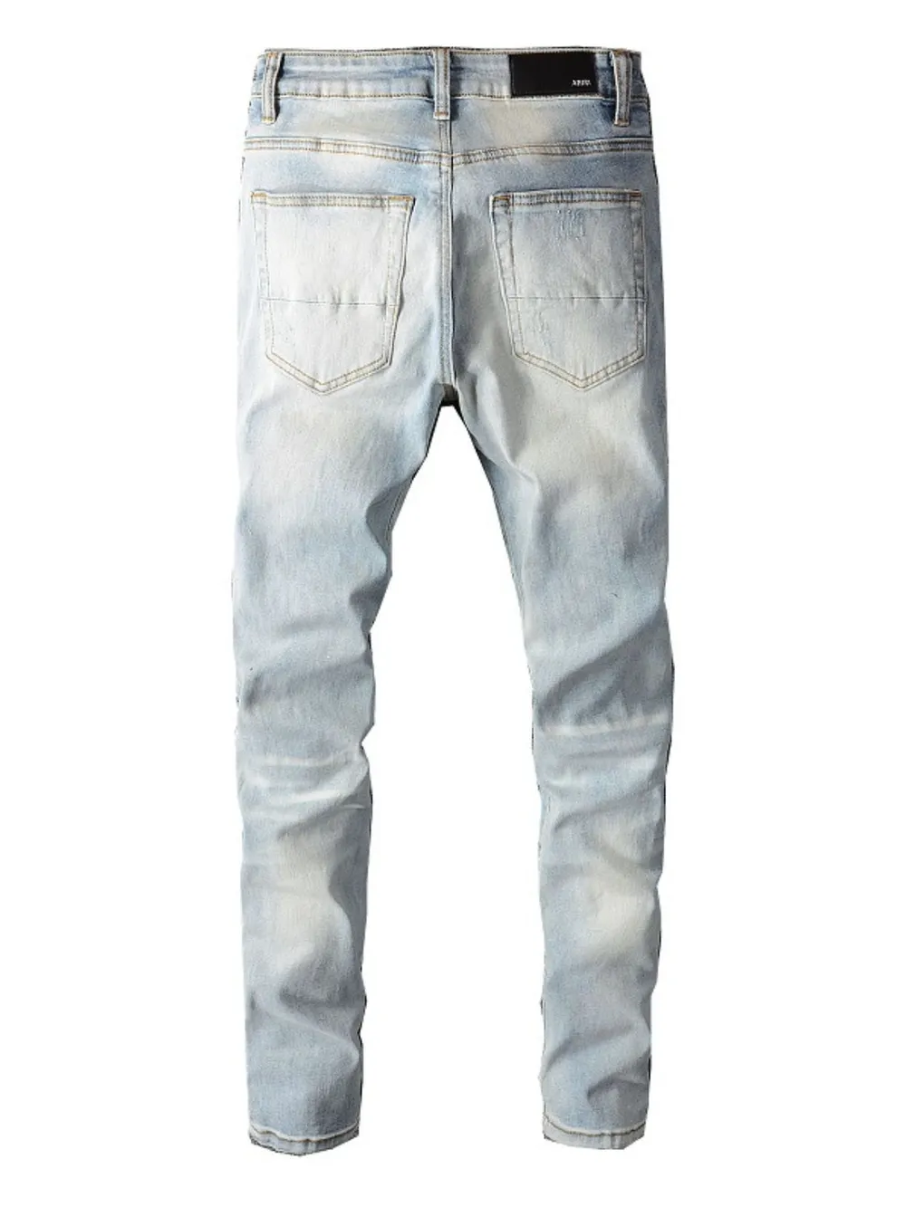 Men's Distressed Jeans with Pockets, image 2